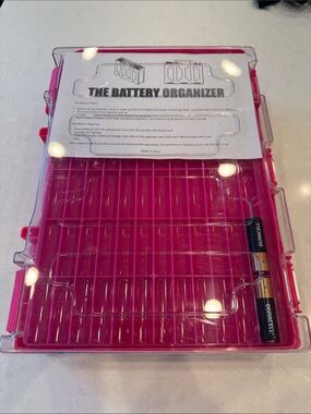 The Battery Organizer Storage Case - Pink couldn’t get led light to work inside